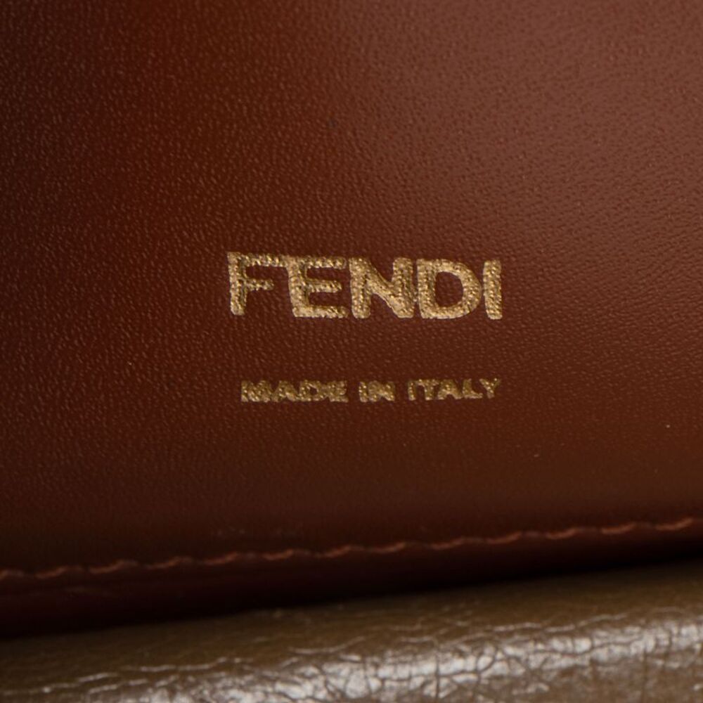 Fendi Perforated Leather Kan U Small Shoulder Bag - Picture 8 of 14